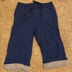 Navy cotton lined pant